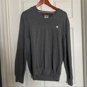 Express Men’s Charcoal Gray V-Neck Sweater, Sz XL